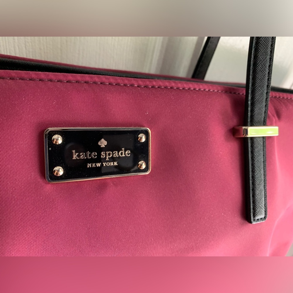 Kate Spade Raspberry Nylon Tote Bag - Picture 3 of 12